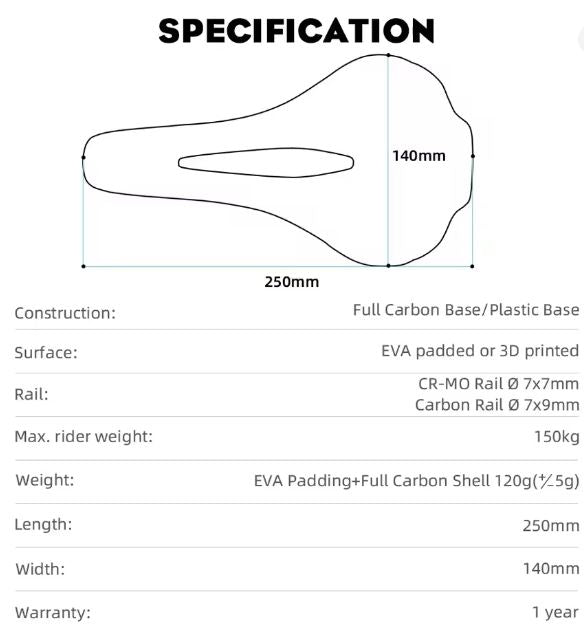 Ultimate Sadel – Komfortabel sadel med EVA-skum og Cr-Mo rails